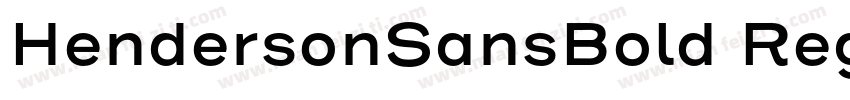 HendersonSansBold Regular字体转换